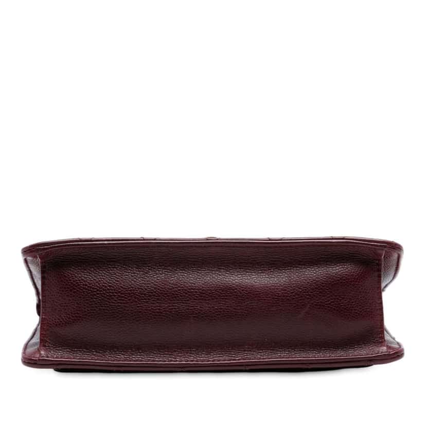 Chanel Paris Edinburgh Quilted Caviar Retro Class Flap Red Leather Good condition - Inside View