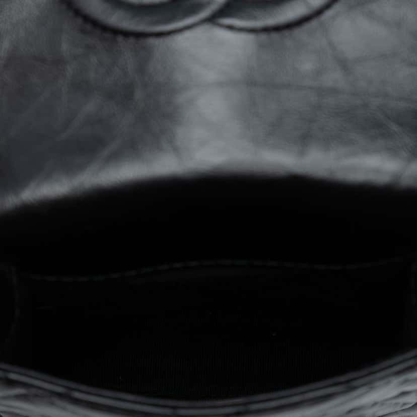 Chanel Mini Aged Calfskin City School Flap Black Leather Good condition - Model View