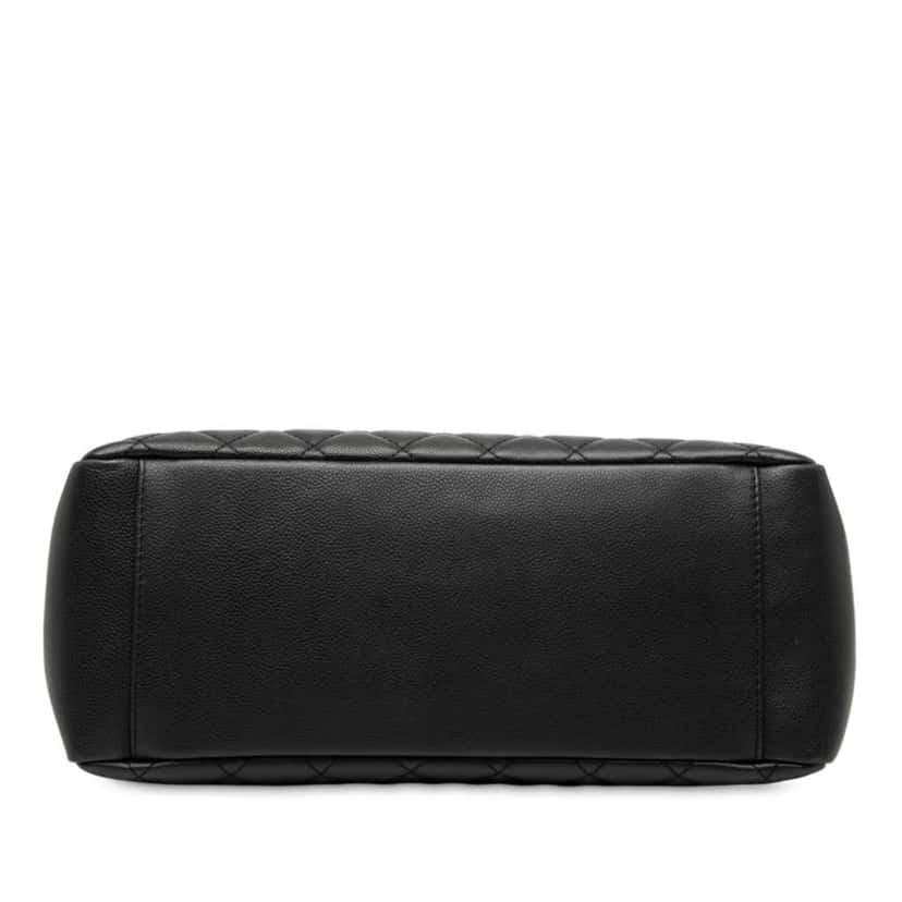 Chanel Caviar Grand Shopping Tote Black Leather Good condition - Inside View