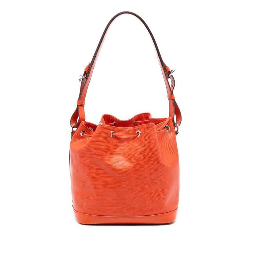Louis Vuitton Epi Petit Noe Orange Leather Good condition - Front View