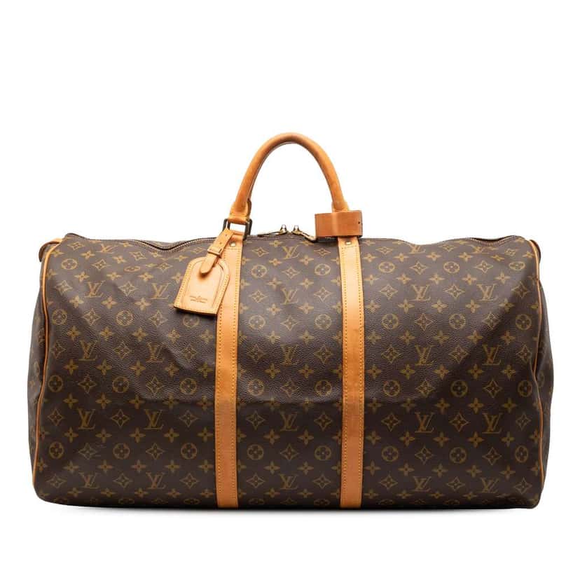 Louis Vuitton Monogram Keepall 60 Brown Good condition - Front View