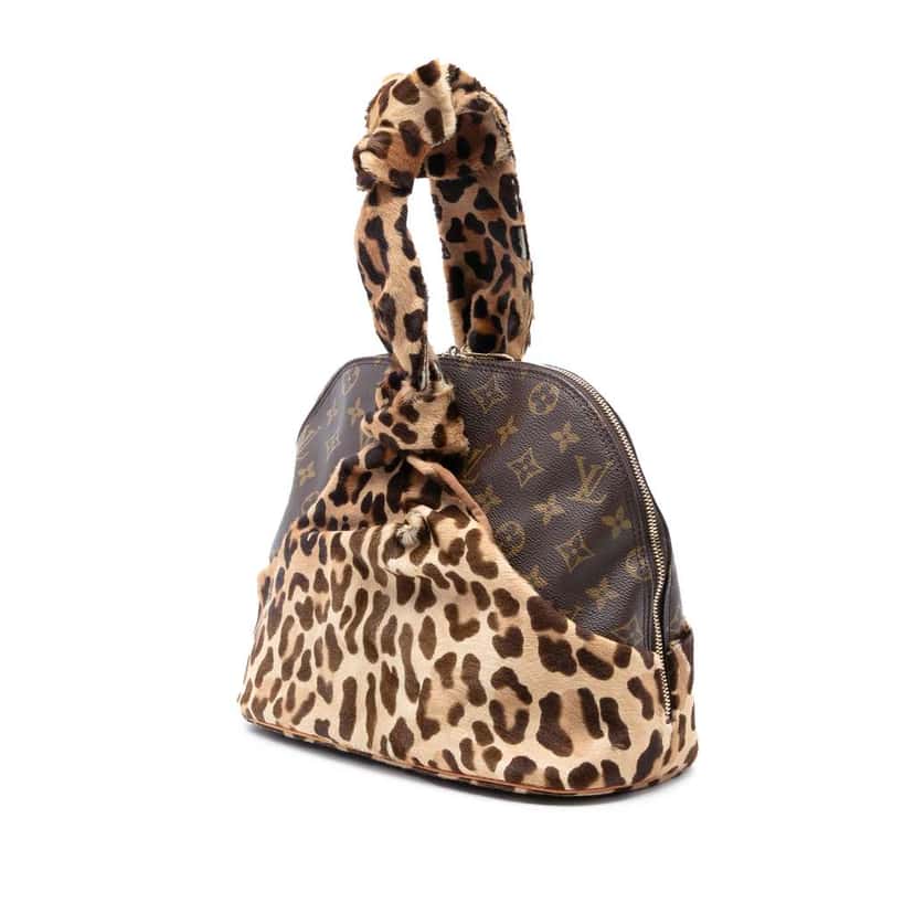 Louis Vuitton Azzedine Alaia Monogram Leopard Alma Brown Good condition - Back View