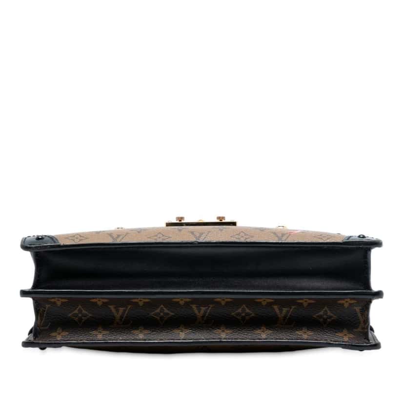 Louis Vuitton Monogram Reverse Trunk Clutch Brown Good condition - Inside View