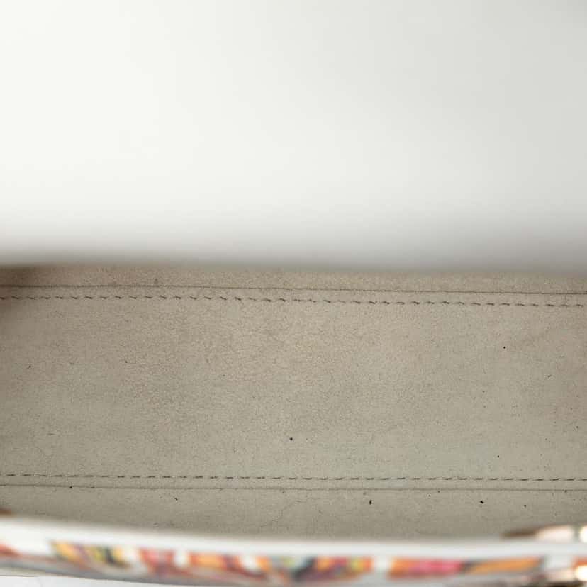 Dior Limited Edition Mini Calfskin Lady DiorAmour Lady Dior White Leather Very good condition - Model View