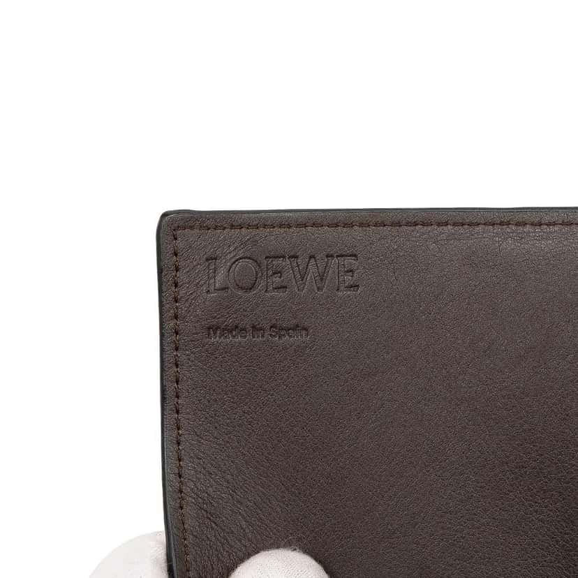 Loewe Pebbled Calfskin Wallet on Chain Red Leather Good condition - Box View