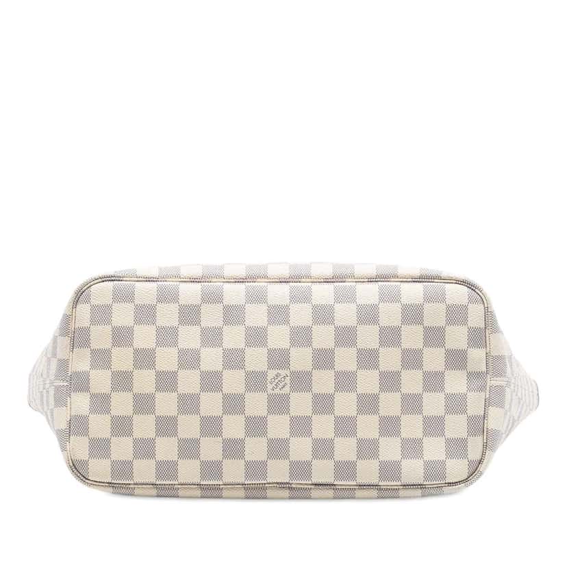 Louis Vuitton Damier Azur Neverfull MM White Good condition - Inside View