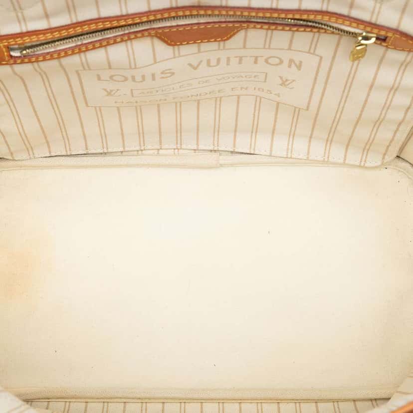 Louis Vuitton Damier Azur Neverfull MM White Good condition - Model View