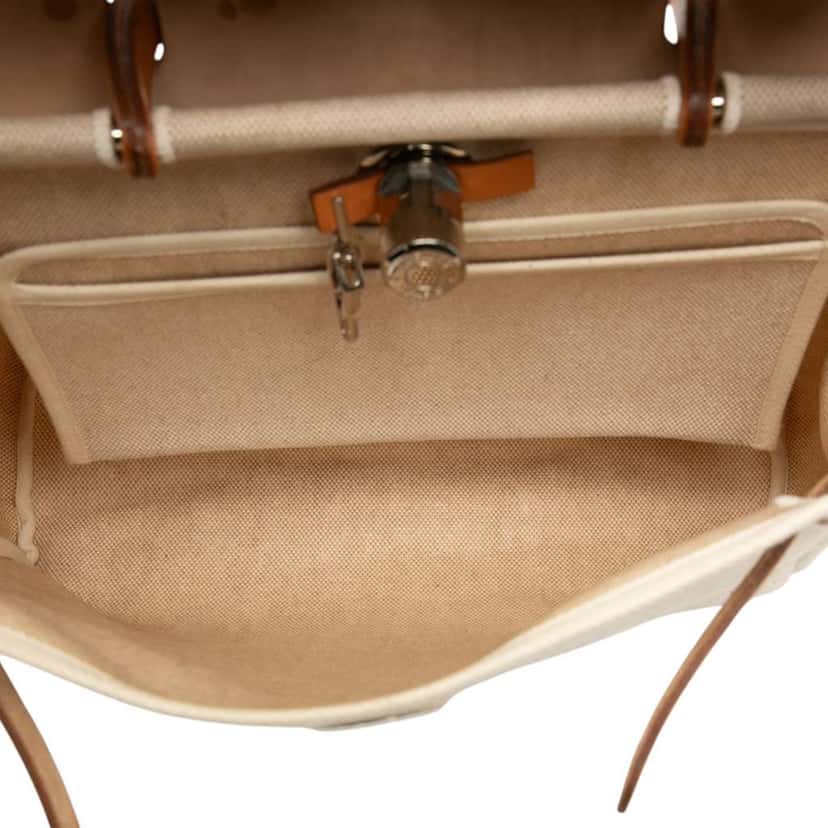 Hermès Toile Herbag PM Brown Canvas Good condition - Model View