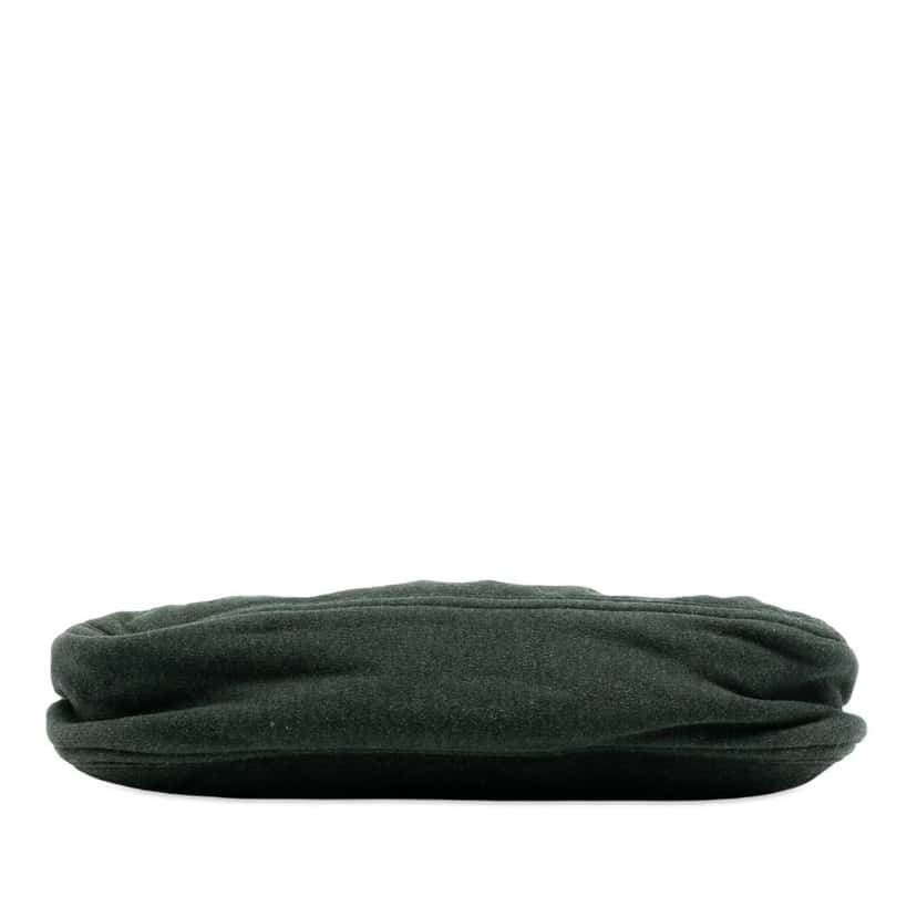 Fendi Wool Mamma Baguette Shoulder Bag Green Wool Good condition - Inside View