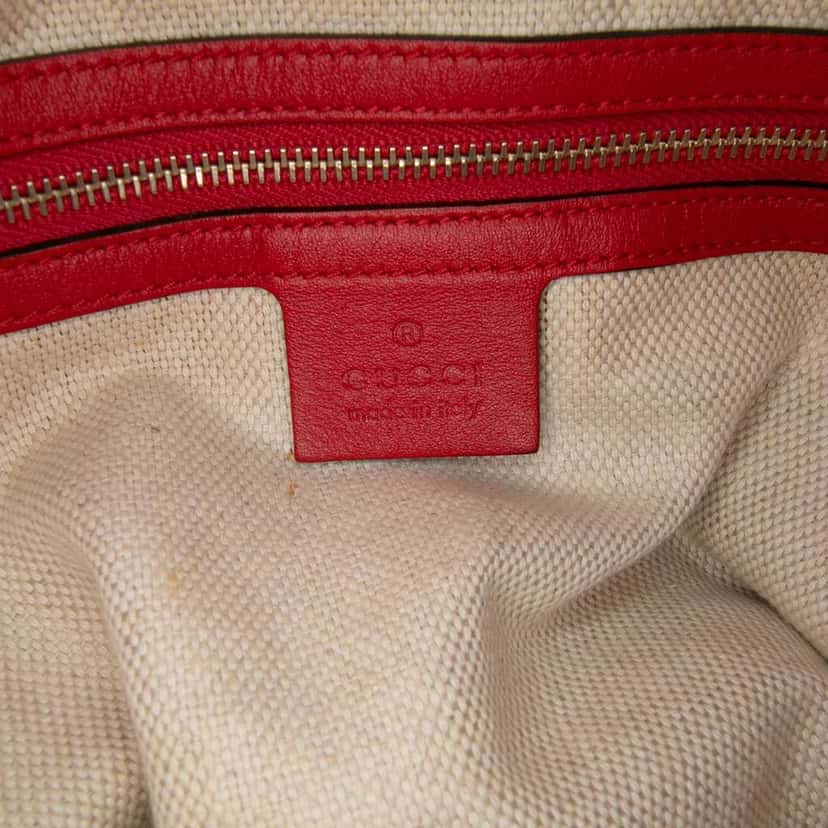 Gucci Medium GG Canvas Valentine Top Handle Bag Brown Canvas Good condition - Box View
