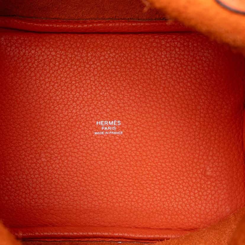 Hermès Clemence Picotin Lock 18 Orange Leather Good condition - Model View