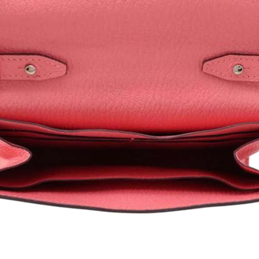 Hermès Chevre Mysore Clic 16 Wallet On Strap Pink Leather Good condition - Model View