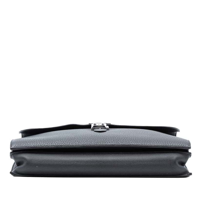 Hermès Togo Sac A Depeches 38 Black Leather Good condition - Inside View