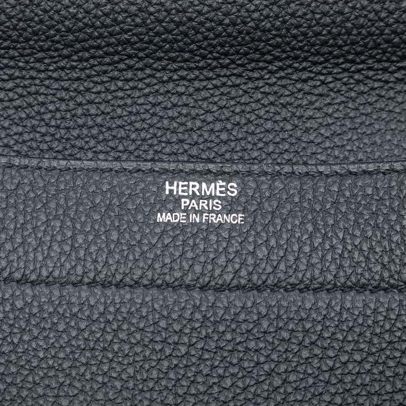 Hermès Togo Sac A Depeches 38 Black Leather Good condition - Box View
