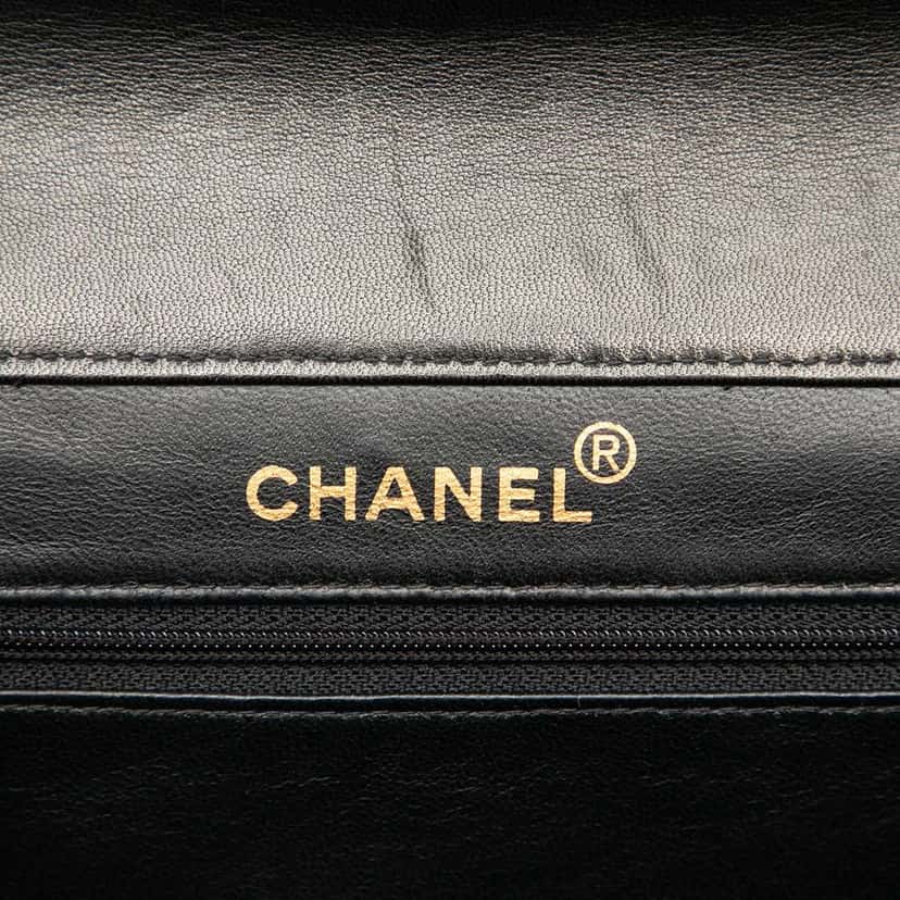 Chanel Jumbo Quilted Lambskin Double Sided Flap Black Leather Good condition - Box View