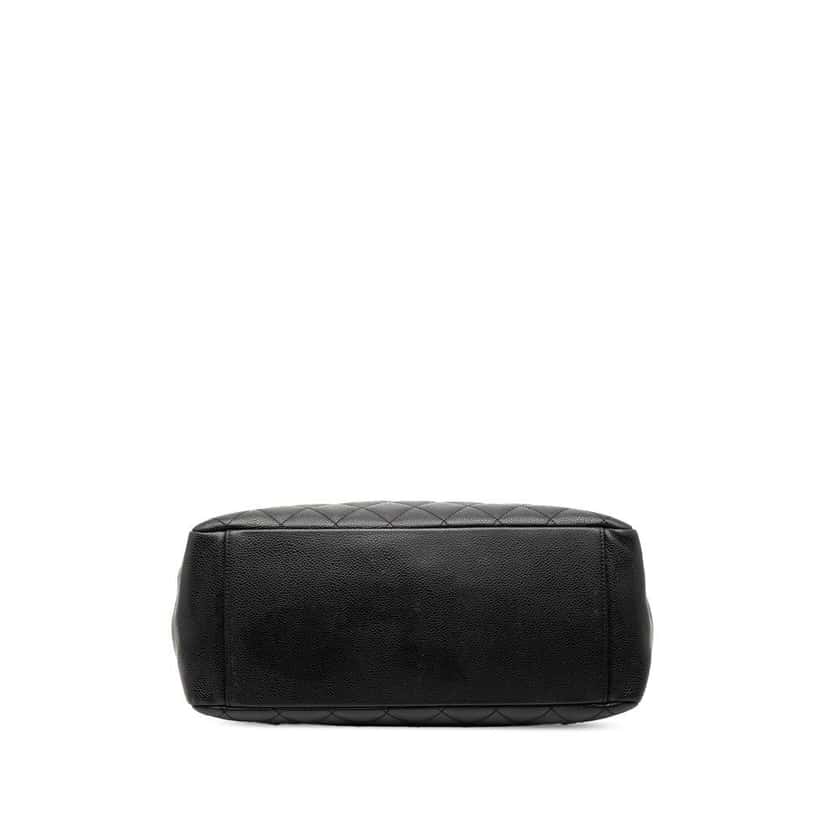 Chanel Caviar Grand Shopping Tote Black Leather Good condition - Inside View