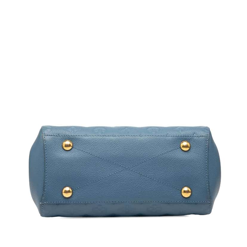 Louis Vuitton Monogram Empreinte Montaigne BB Blue Leather Good condition - Inside View