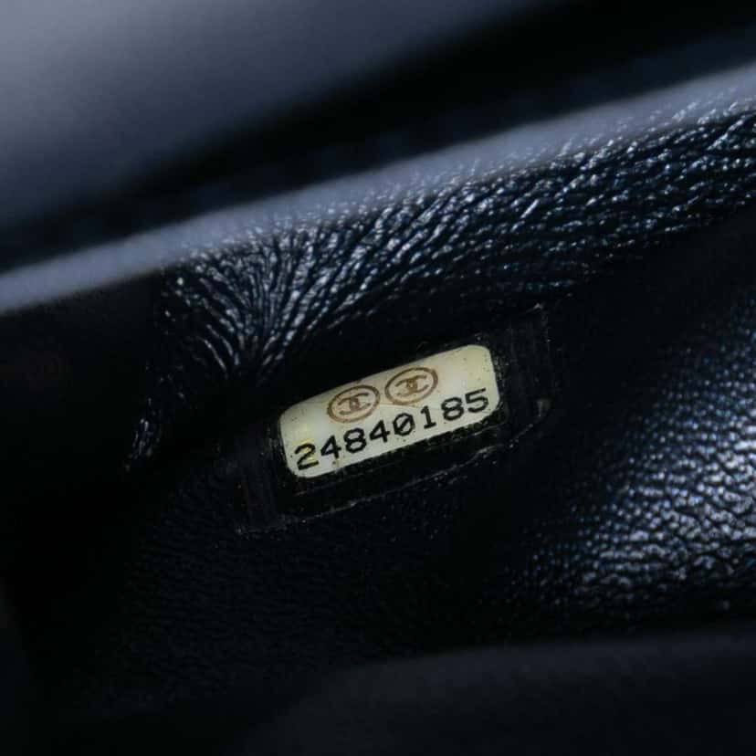 Chanel Medium Classic Lambskin Double Flap Blue Leather Good condition - Box View