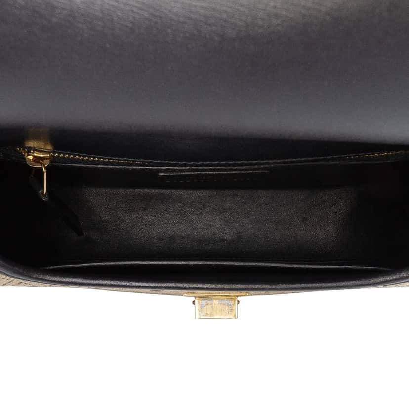 Saint Laurent Medium Canvas Monogram All Over Crossbody Brown Canvas Good condition - Model View