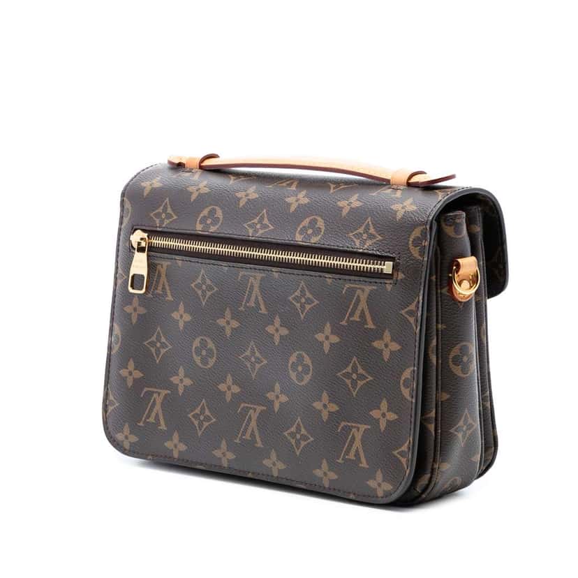 Louis Vuitton Monogram Pochette Metis Brown Good condition - Back View