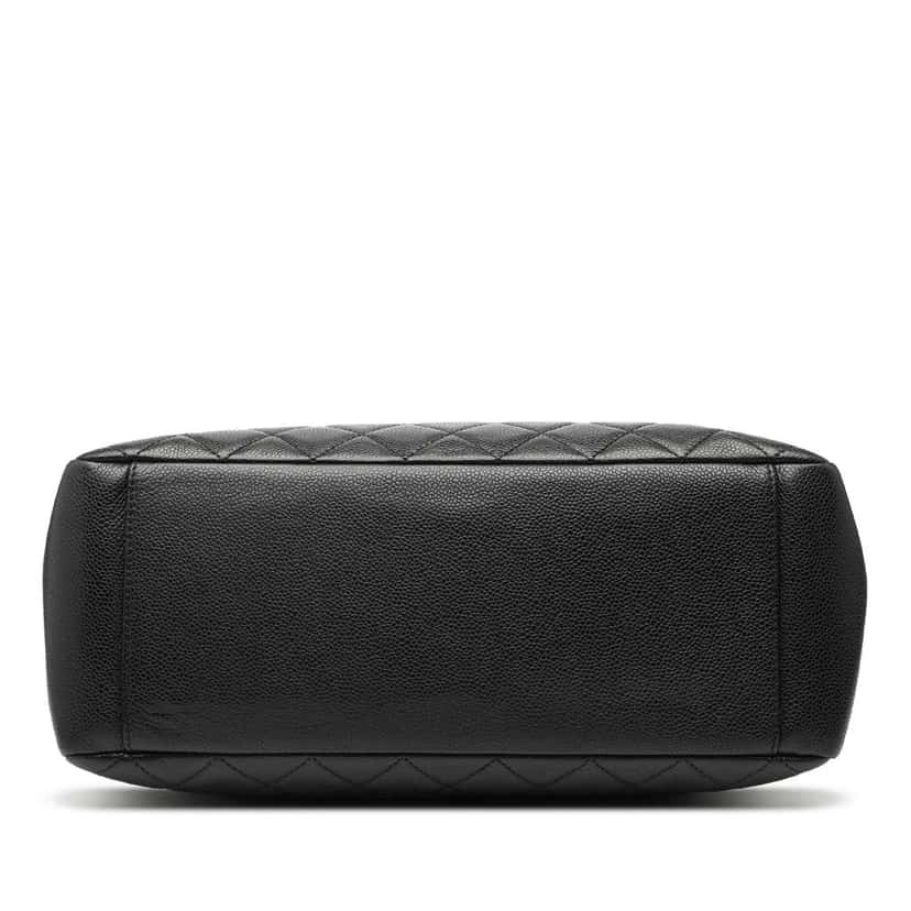 Chanel Caviar Grand Shopping Tote Black Leather Good condition - Inside View