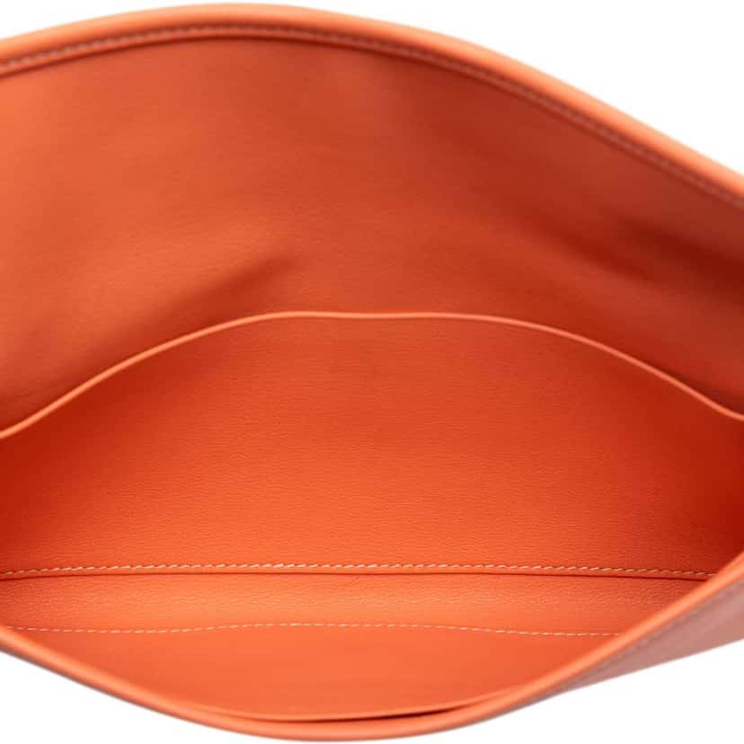 Hermès Swift Jige Duo Orange Leather Good condition - Model View