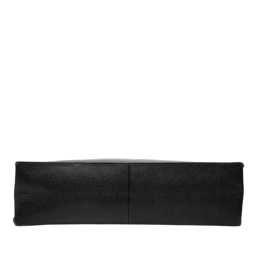 Chanel CC Caviar Tote Black Leather Good condition - Inside View