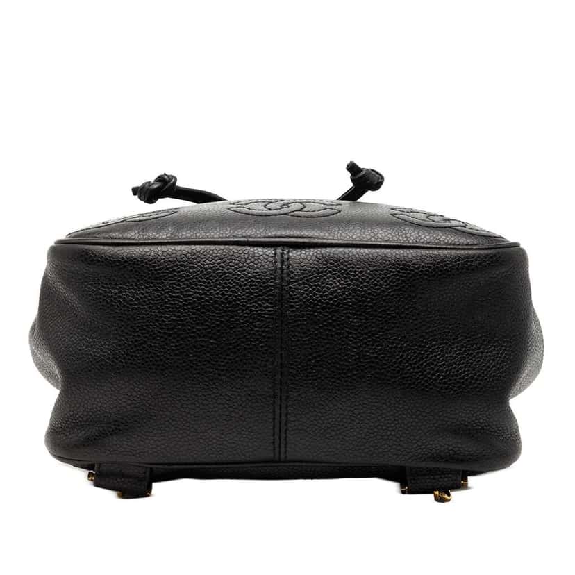 Chanel Caviar Triple CC Backpack Black Leather Very good condition - Inside View