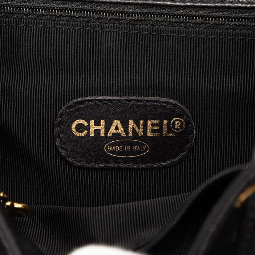 Chanel Caviar Triple CC Backpack Black Leather Very good condition - Box View
