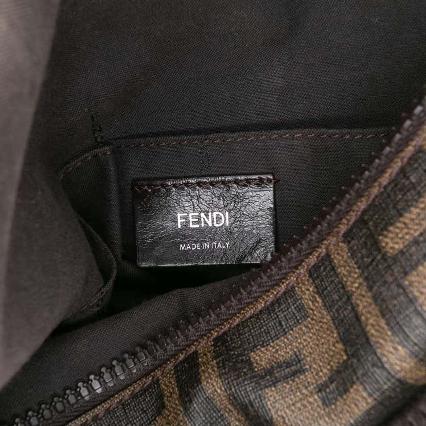 Fendi Zucca Coated Canvas Crossbody Brown Canvas Good condition - Box View