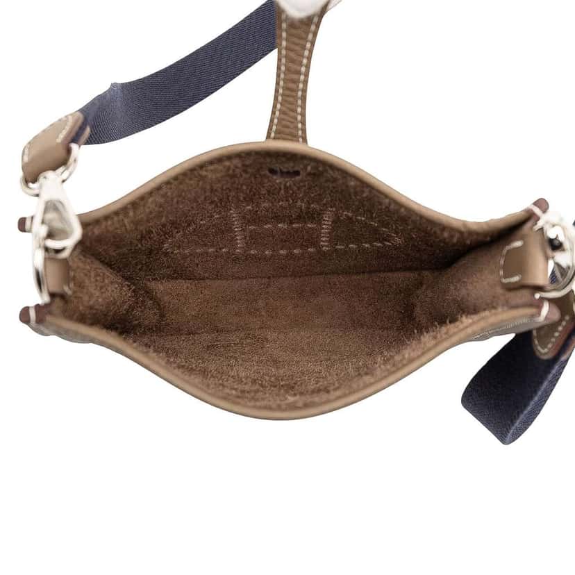 Hermès Clemence Evelyne TPM Brown Leather Good condition - Model View