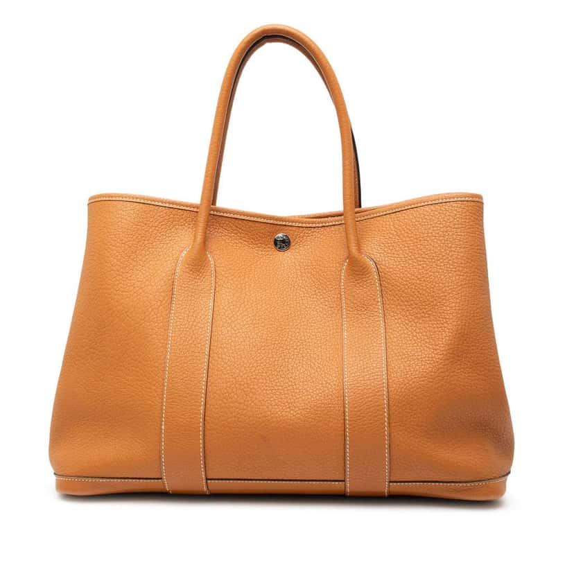 Hermès Negonda Garden Party 36 Brown Leather Good condition - Front View