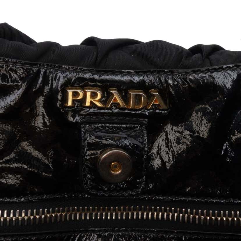 Prada Tessuto Weave Tote Black Very good condition - Box View