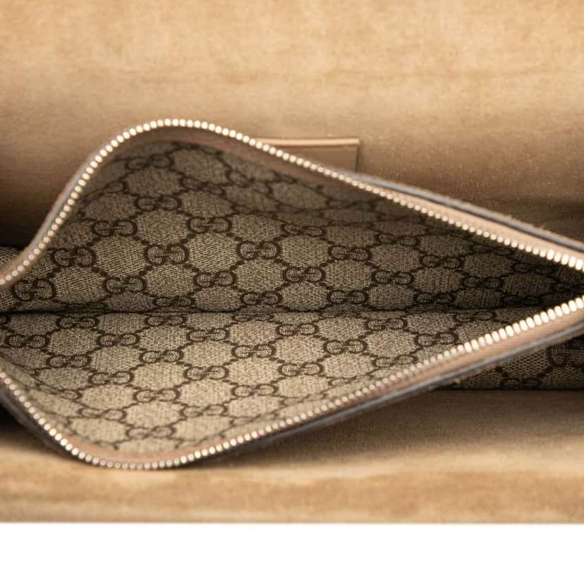 Gucci Medium GG Supreme Dionysus Shoulder Bag Brown Canvas Good condition - Model View
