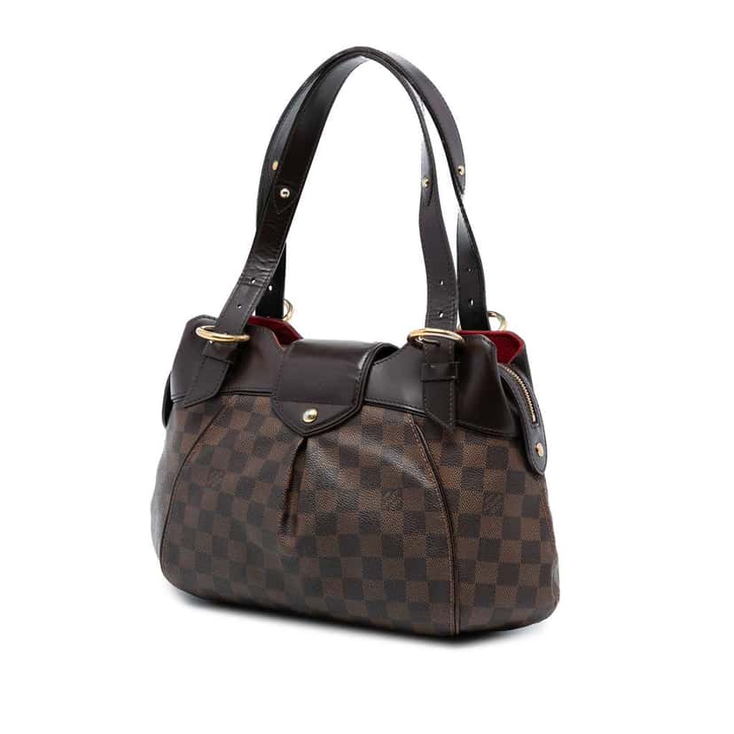 Louis Vuitton Damier Ebene Sistina PM Brown Good condition - Back View