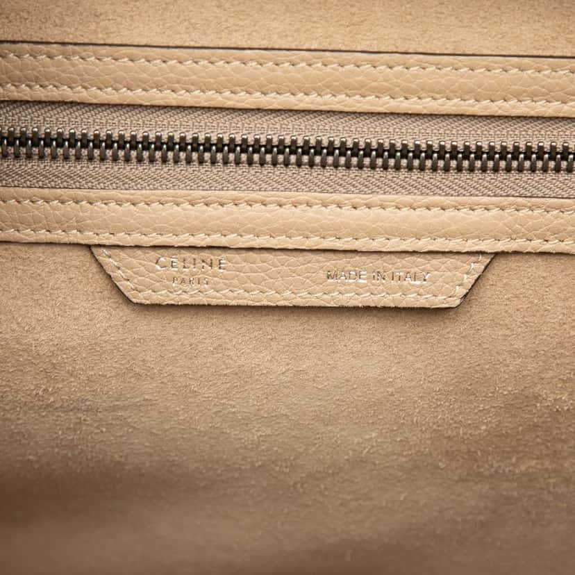 Celine Mini Calfskin Luggage Tote Brown Leather Good condition - Box View