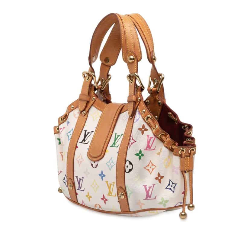 Louis Vuitton Monogram Multicolore Theda PM White Good condition - Back View