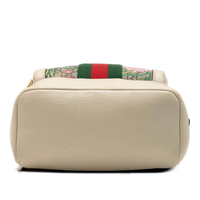 Gucci Small GG Supreme Flora Ophidia Backpack Brown Canvas Good condition - Inside View