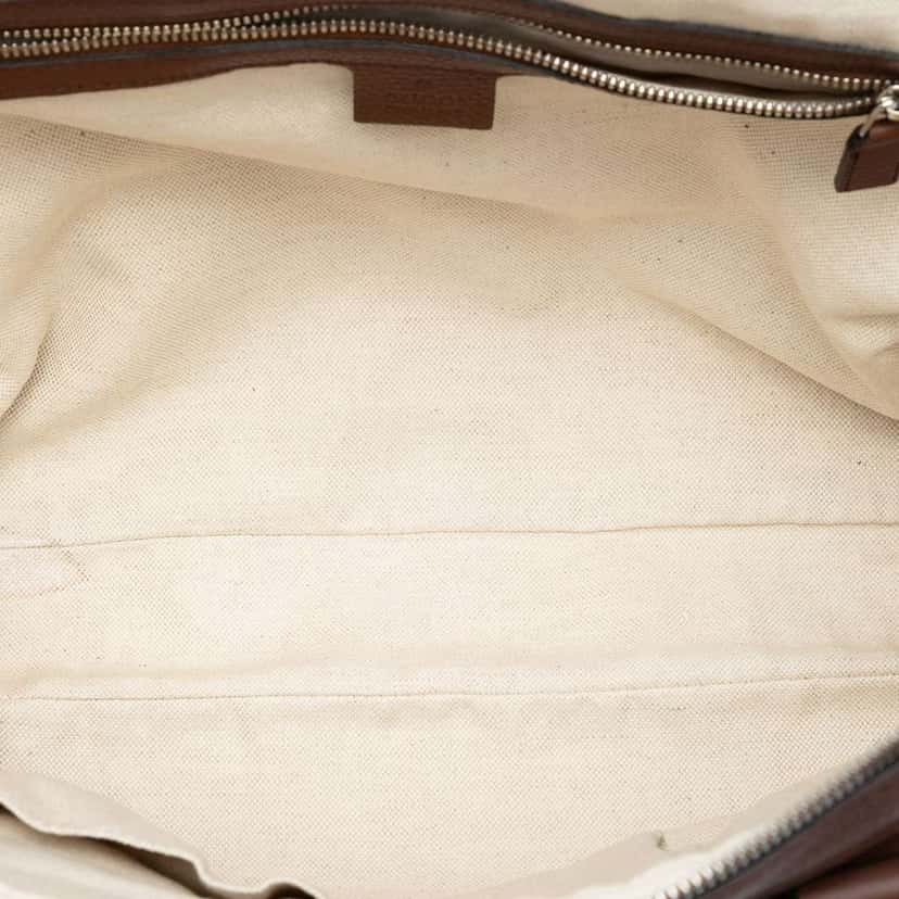 Gucci Leather Soho Briefcase Brown Leather Good condition - Model View