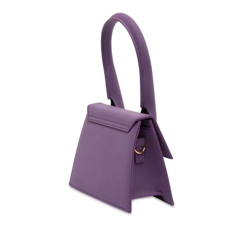Jacquemus Leather Le Chiquito Moyen Purple Leather Good condition - Back View