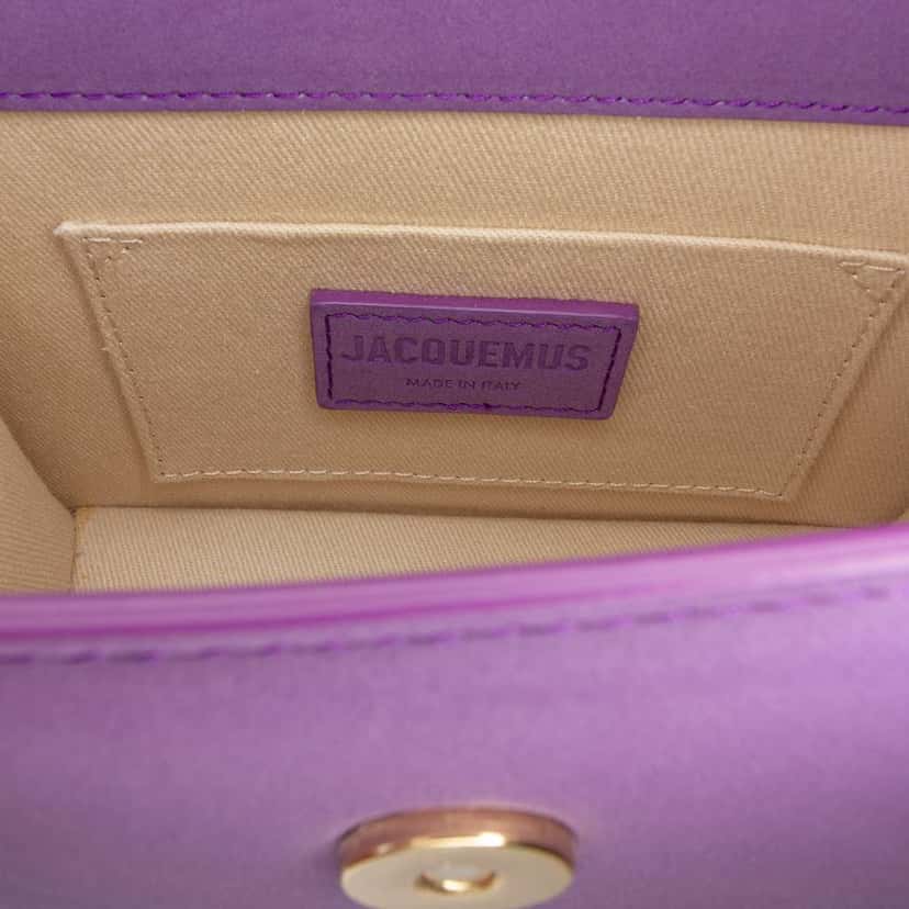 Jacquemus Leather Le Chiquito Moyen Purple Leather Good condition - Box View