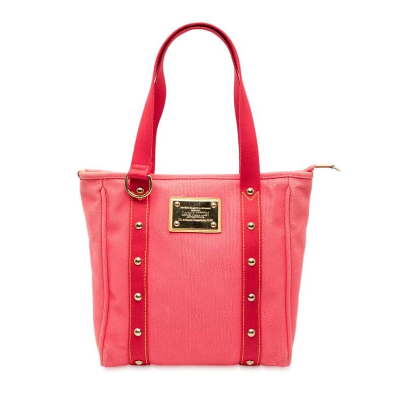Louis Vuitton Antigua Cabas MM Pink Canvas Good condition - Front View