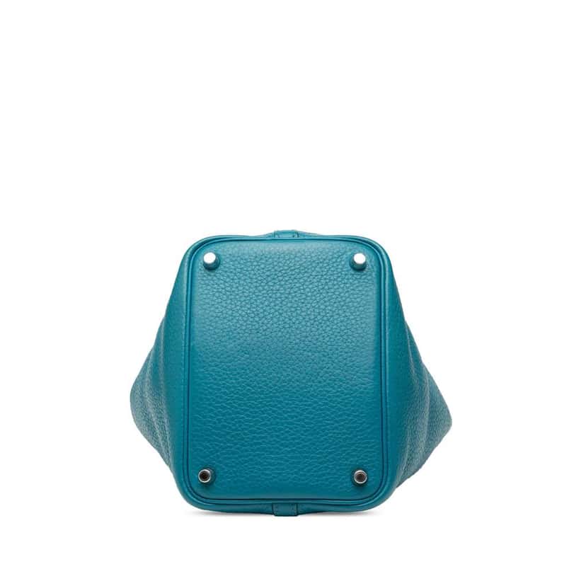 Hermès Clemence Picotin Lock 18 Blue Leather Good condition - Inside View