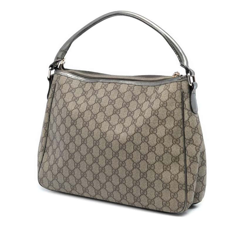 Gucci GG Supreme Joy Handbag Brown Canvas Good condition - Back View