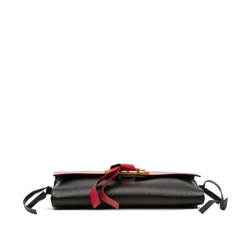 Valentino Leather VRing Crossbody Red Leather Good condition - Inside View