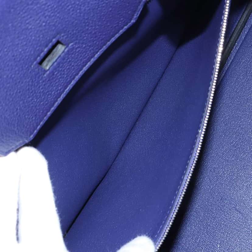 Hermès Togo Birkin Retourne 40 Blue Leather Good condition - Model View