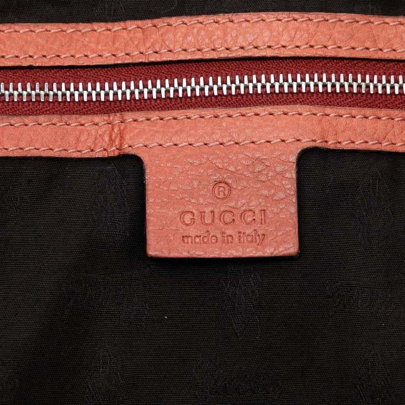 Gucci Medium Leather Bamboo Bar Tote Orange Leather Good condition - Box View