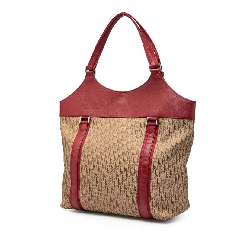 Dior Diorissimo Trotter Canvas Street Chic Tote Brown Canvas Very good condition - Back View