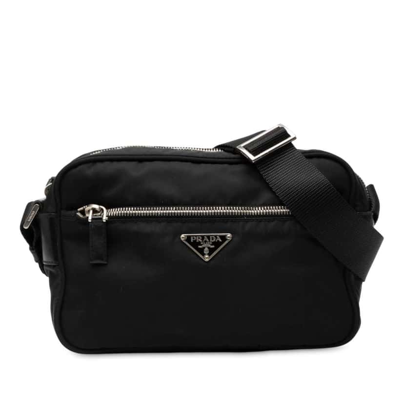 Prada Tessuto Camera Bag Black Good condition - Front View