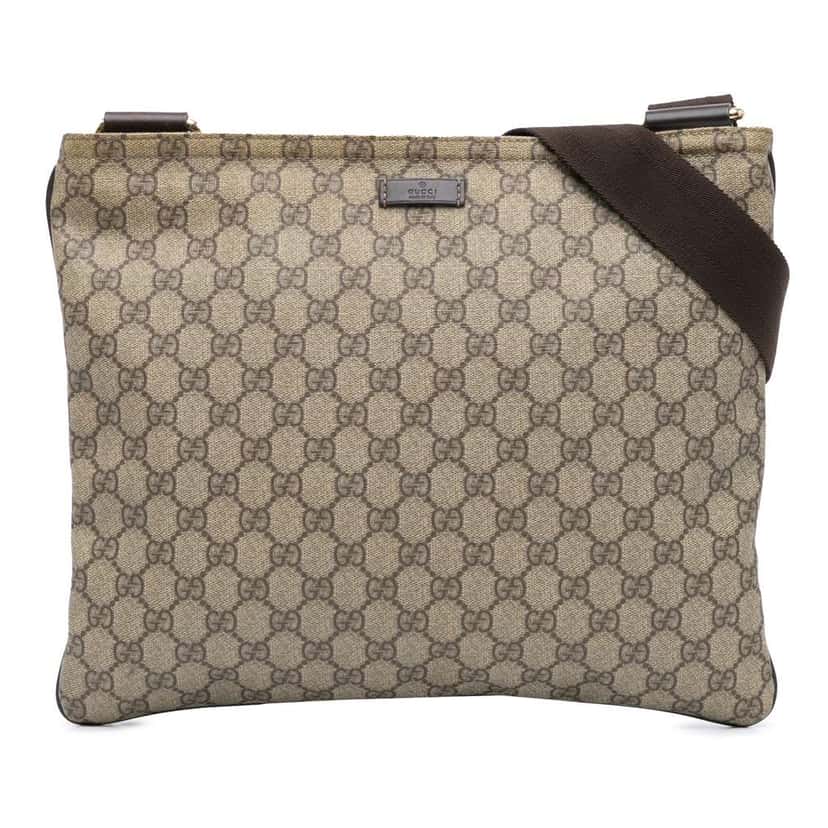 Gucci GG Supreme Crossbody Brown Canvas Good condition - Front View